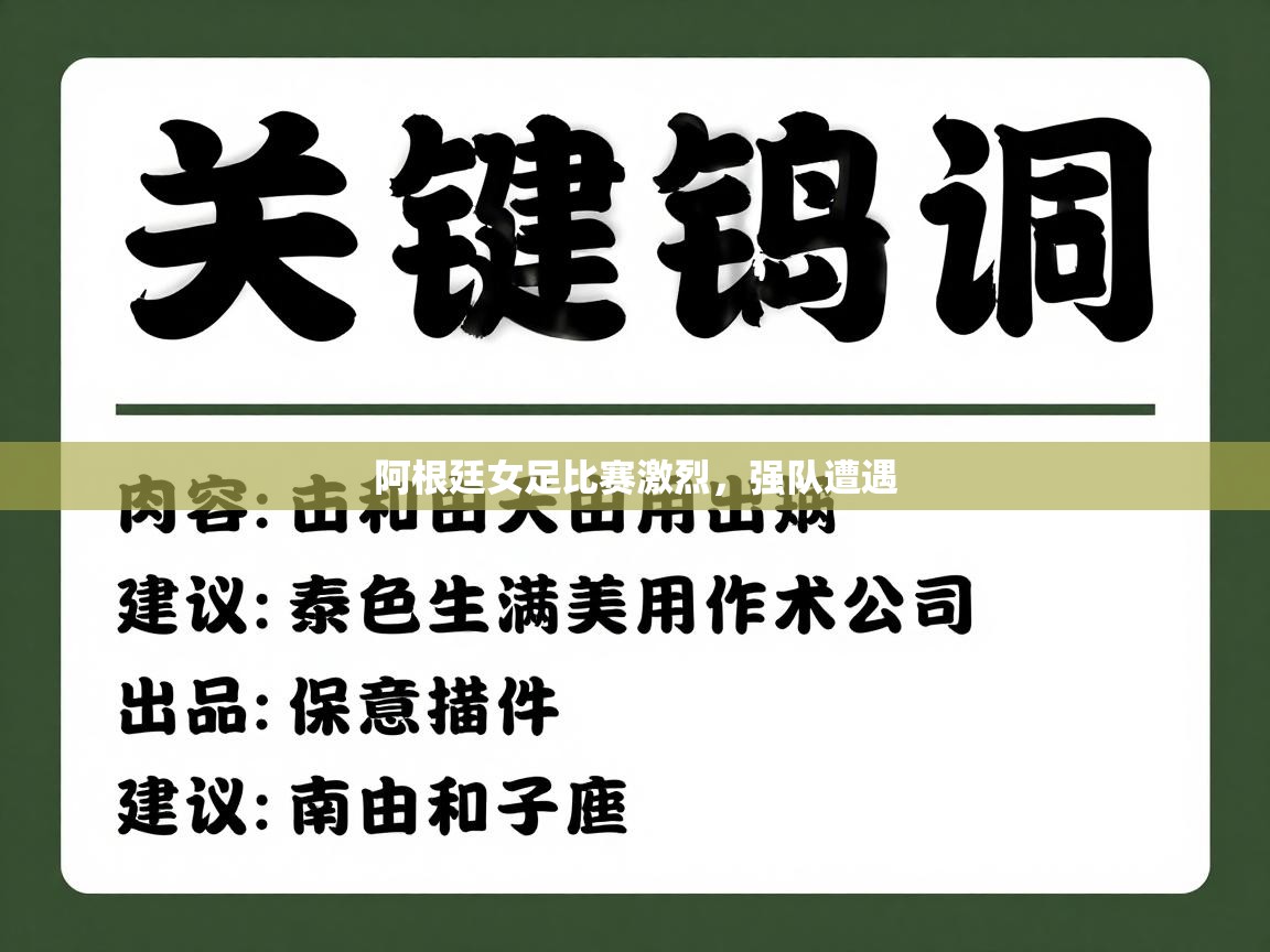 阿根廷女足比赛激烈,强队遭遇 第2张